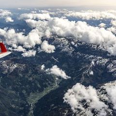 Flugwegposition um 13:20:47: Aufgenommen in der Nähe von Irdning, 8952, Österreich in 4749 Meter